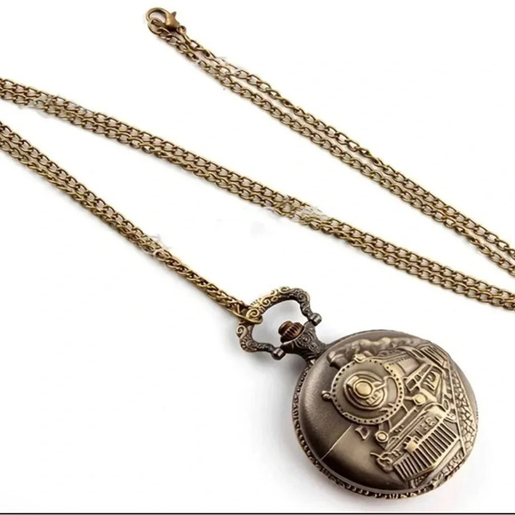 𝅺locomotive‎ Train Pocket Watch. New - Picture 5 of 7